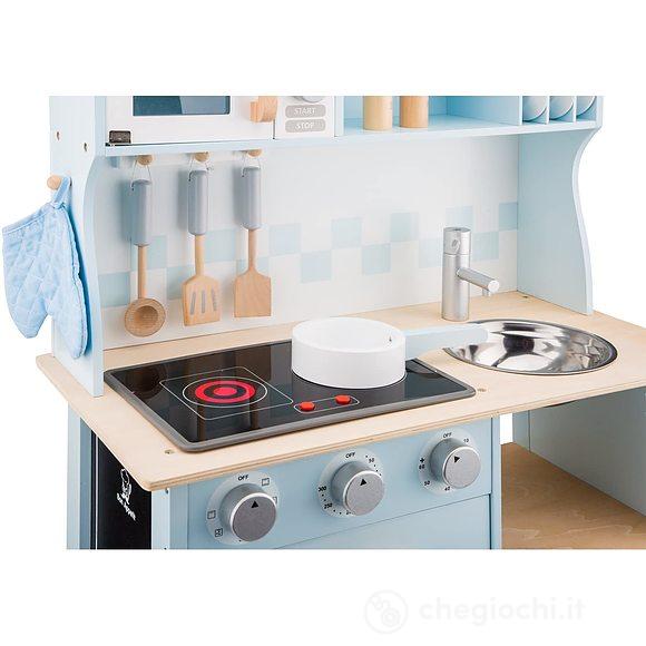 Cucina legno azzurro (11065)