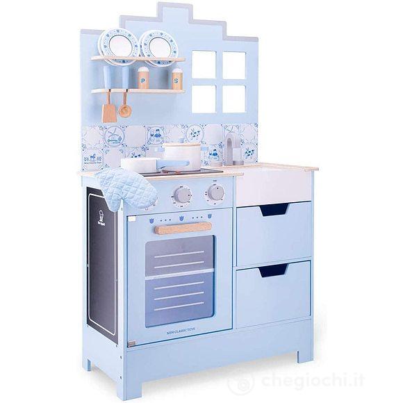 Cucina legno blu (11069)