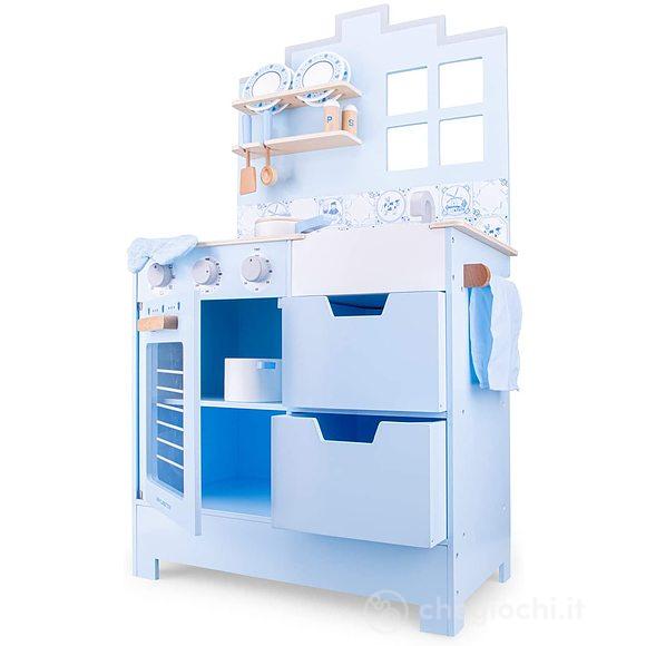 Cucina legno blu (11069)