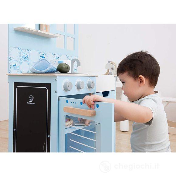 Cucina legno blu (11069)