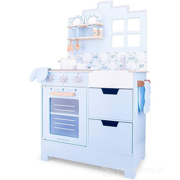 Cucina legno blu (11069)