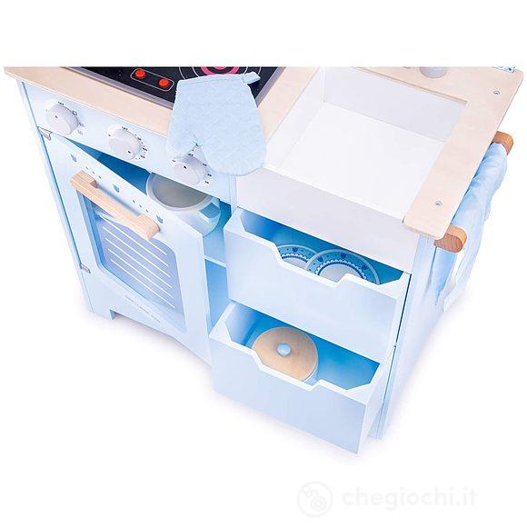 Cucina legno blu (11069)
