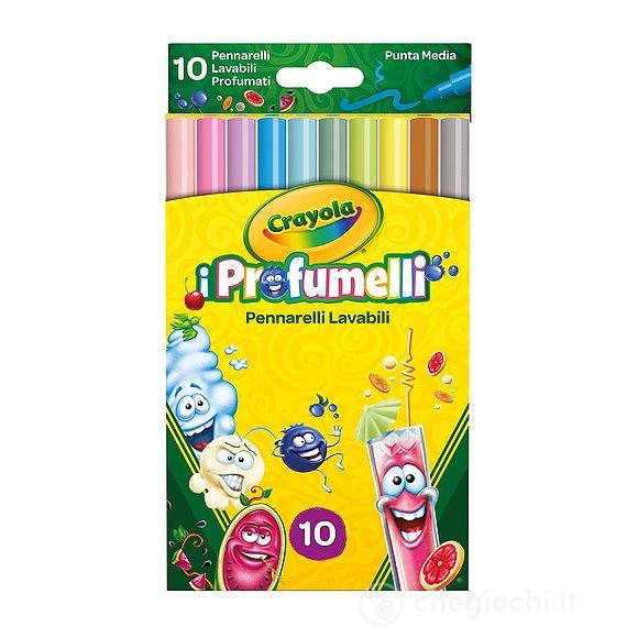 I Profumelli - 10 Pennarelli Punta Media Lavabili Profumati (58-5071)