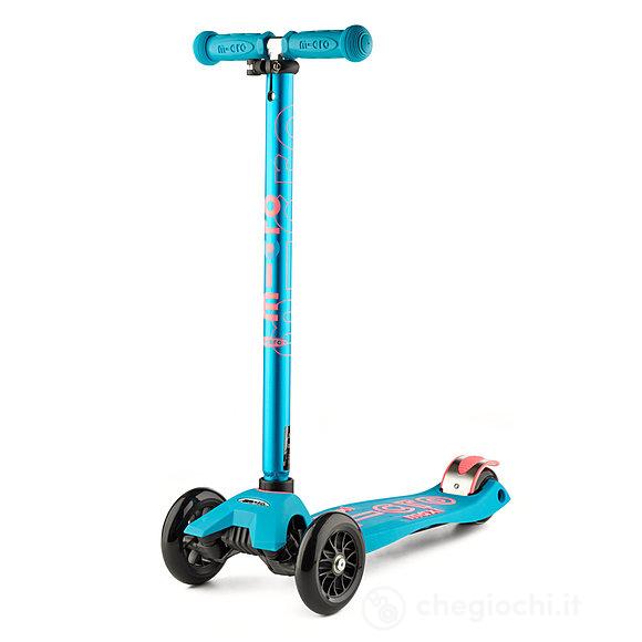 Micro Kickboard Maxi Micro Deluxe LED – Monopattino Pieghevole Per Bambini, Colore Aqua - Foto 2