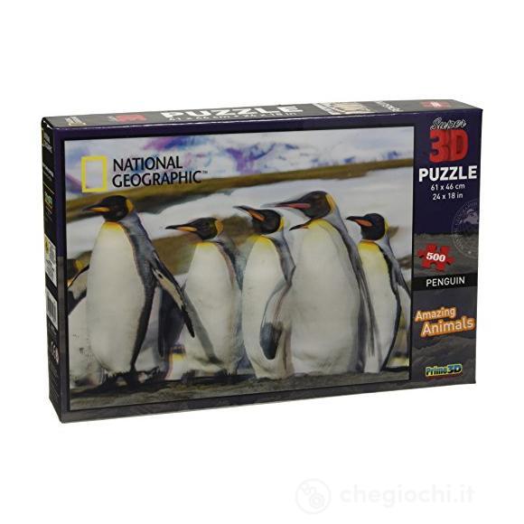 Puzzle 3D Nat Geo/Discovery: Pinguini 500 Pz
