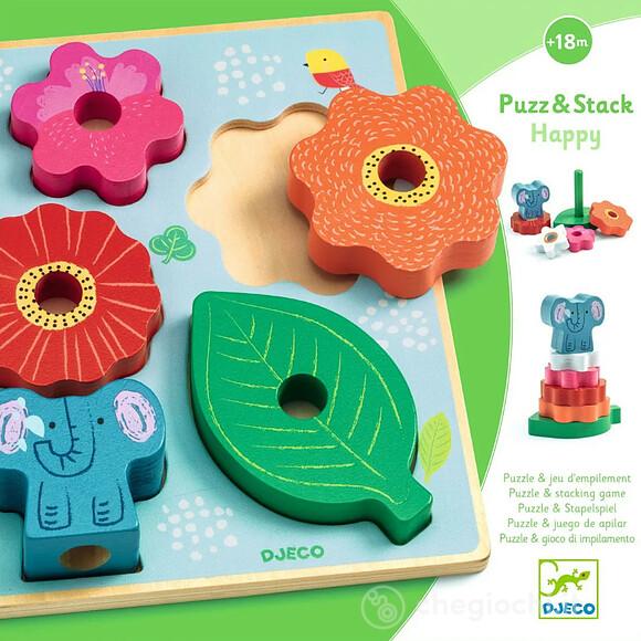 Puzzle in legno Puzz&Stack Happy (DJ01074)