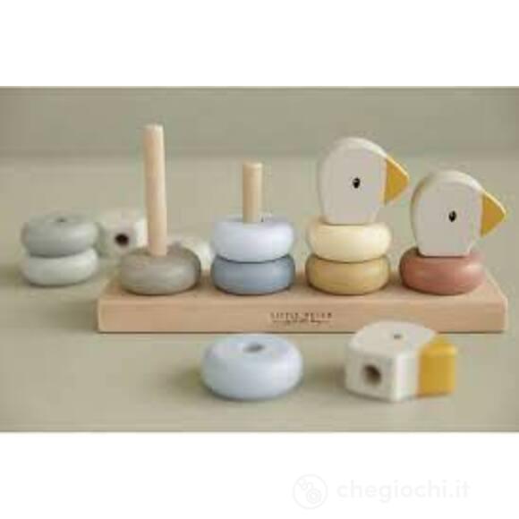 Anelli impilabili legno Stacker Little Goose Family (LD7074)