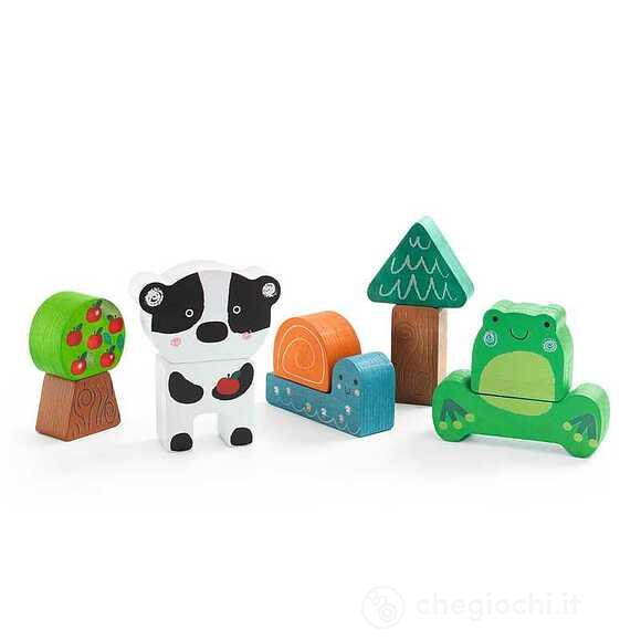 Puzzle in legno Puzz&Match Happy (DJ01075)