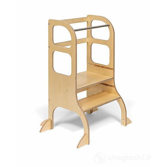 Torre Montessoriana Regolabile - Naturale - Piedini Extra