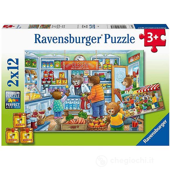Puzzle 2x12 pezzi andiamo andiamo a fare shopping (05076)