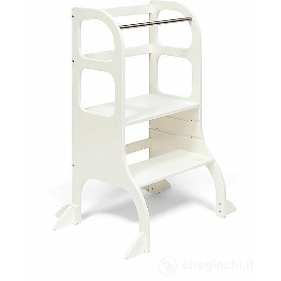 Torre Montessoriana Regolabile - Bianco - Piedini Extra