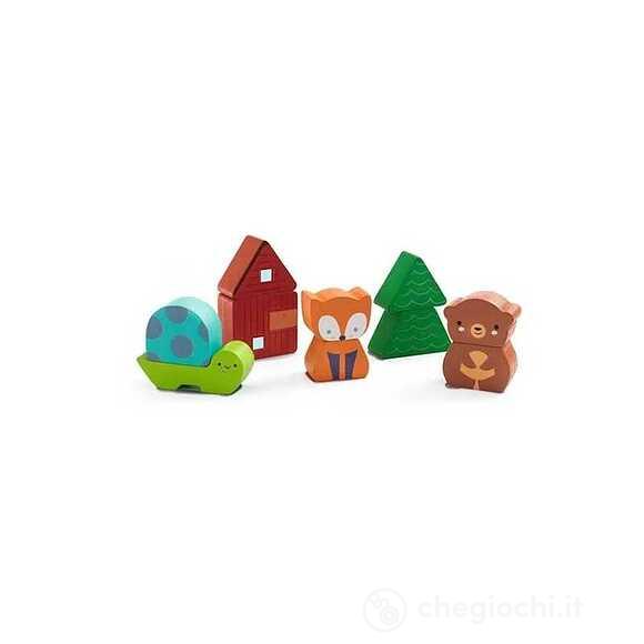 Puzzle in legno Puzz&Match Rainbow (DJ01078)