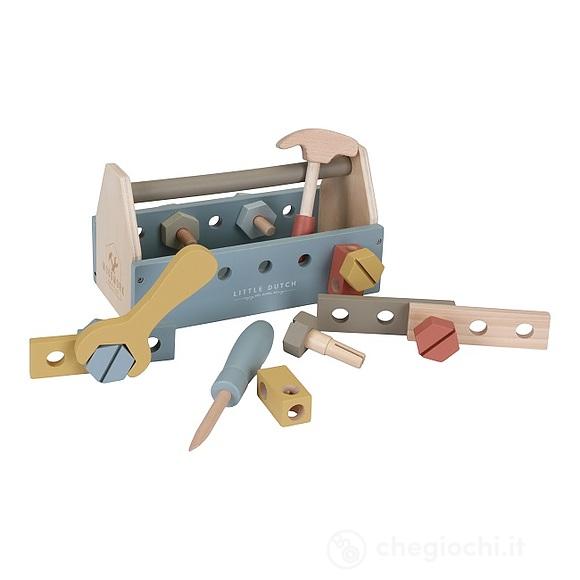 Little Dutch Jim & Pink Scatola Magnetica 80 Pezzi + 12 Carte – Gioco Creativo Da Viaggio 3+ Anni