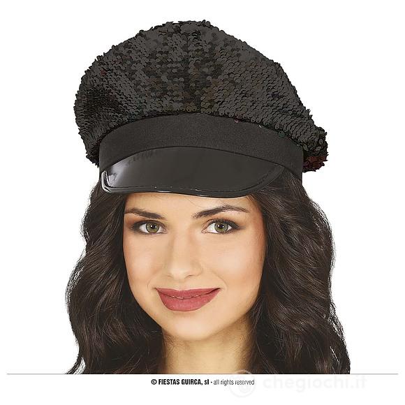 Berretto Paillettes Nero (13079)