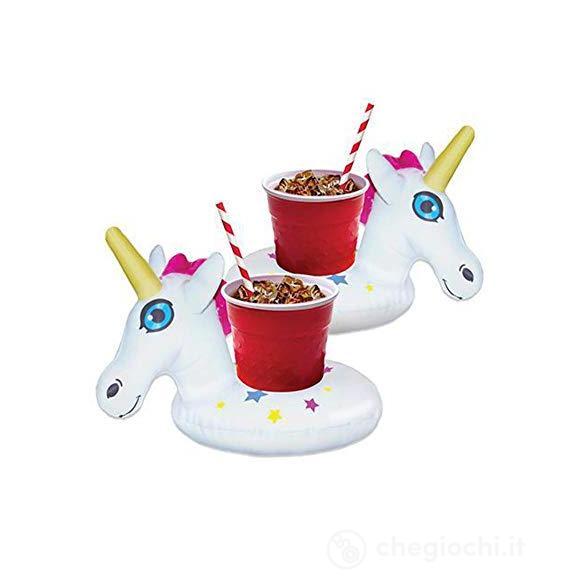 Unicorn Star Pack Beverage Boat 2 Pz (Porta Bicchiere Gonfiabile)