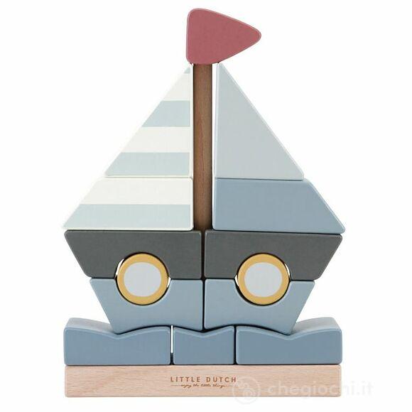 Stacker Sailboat Barca da costruire in legno (LD7087)