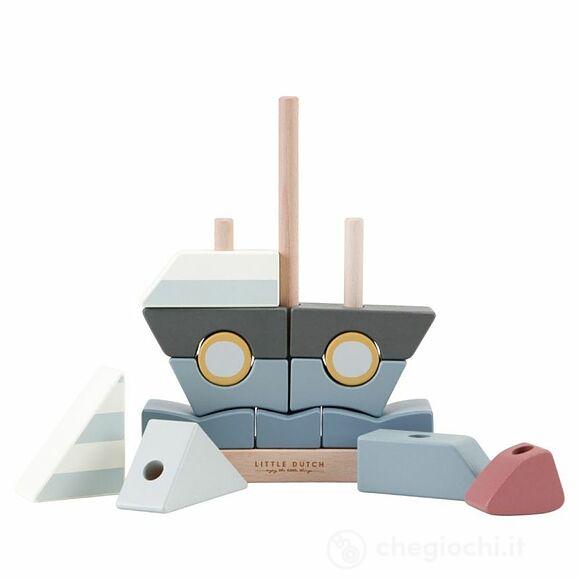 Stacker Sailboat Barca da costruire in legno (LD7087)