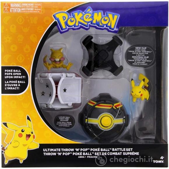 Pokemon Ultimate Throw Npopbattle Set Abra Vs Pikachut 19254/T19088