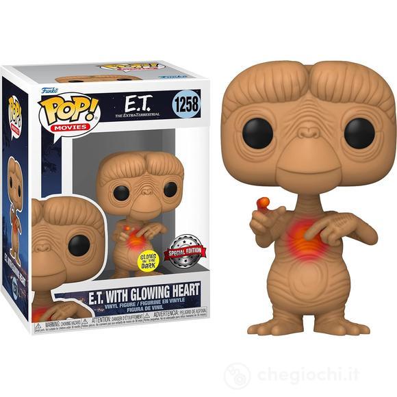 E.T. 40th Anniversary - Pop Funko Vinyl Figure 1258 E.T. W/ (Gw) Heart Cartoomics 2022 Excl