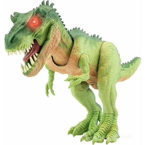 Dinosauro Cm 30 Articolato Ruggente Occhi Luminosi - colori assortiti
