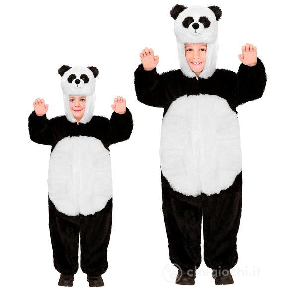 Panda In Peluche Soft (Costume Con Cappuccio E Maschera) (104 Cm / 2-3 Years)