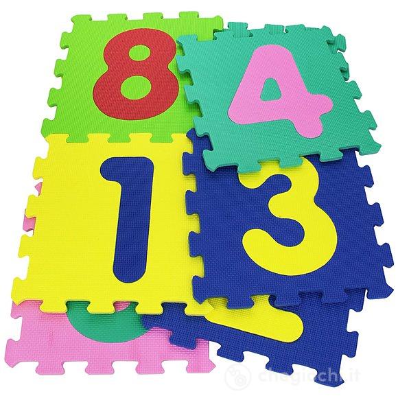 Tappeto Puzzle Mattonelle con 9 numeri (05094)