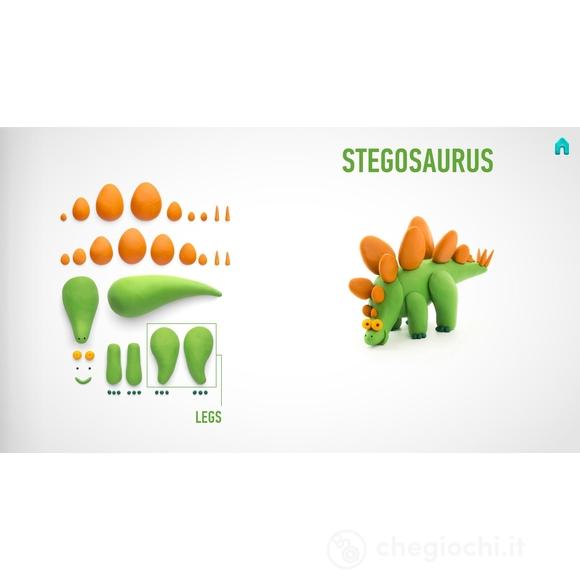 Medium Set Pasta Modellabile - Dinosauri 2 (705600436)