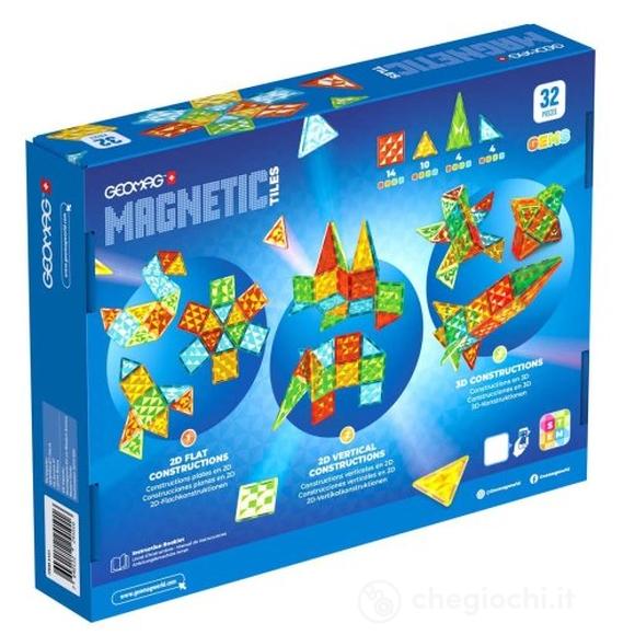 Geomag Magnetic Tiles Gems 32 pz (4101)