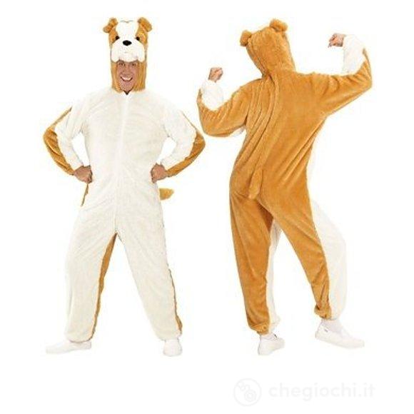 Costume Adulto cane Bulldog peluche L