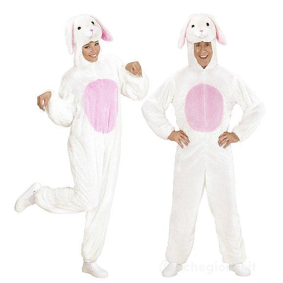 Costume Adulto coniglio bianco peluche