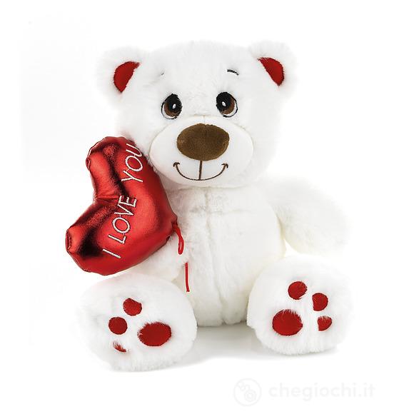 Orso Bianco 60 Cm Seduto I Love You