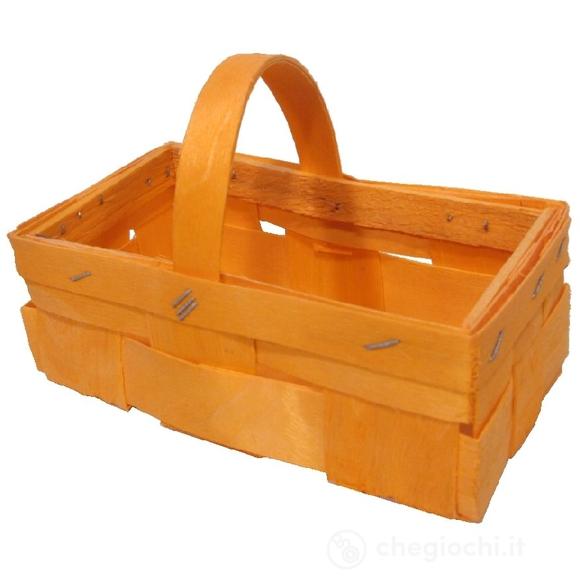 Cestino Pasqua Arancione 17x9x6 Cm