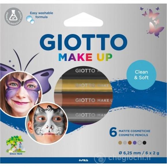 6 Matite Trucco Make Up Metallizzato