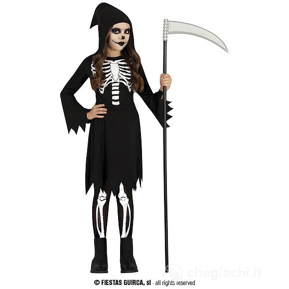 Costume Scheletro Con Cappuccio Bambina 10-12 Anni (78113)