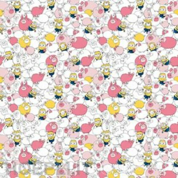 Minions Pattern Unicorn Carta Da Parati 300X254 cm