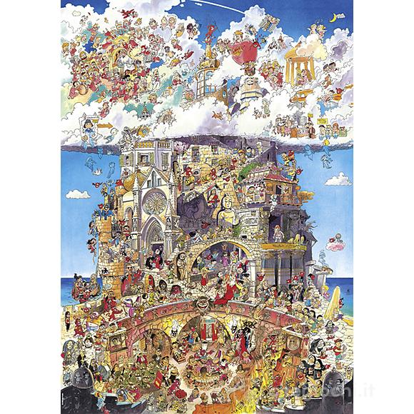 Puzzle 1500 Pezzi Triangolare - Paradiso e Inferno