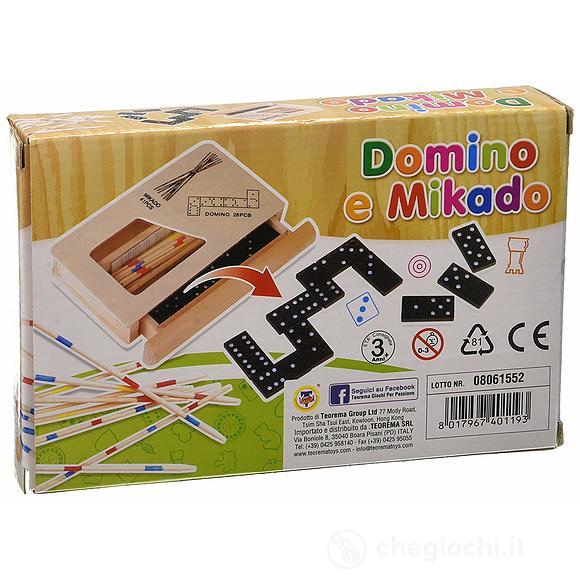 Domino e Mikado 41 Pezzi in legno