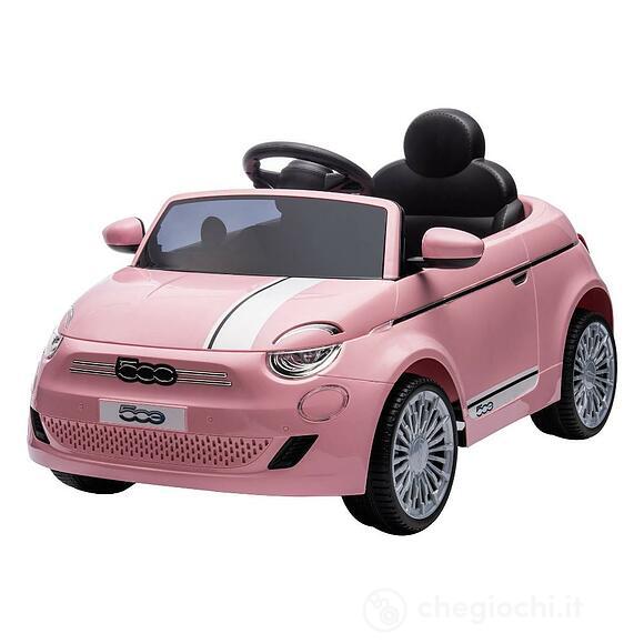 Auto Elettrica Fiat 500E 12v R/C Rosa