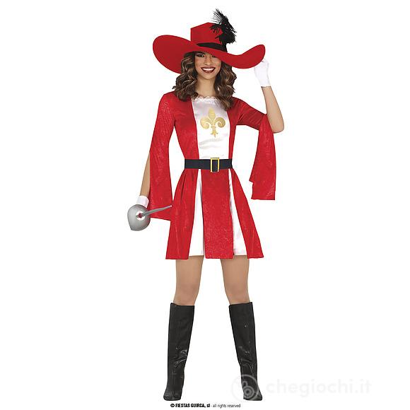 Costume Moschettiera Rossa Adulta 38 - 40 (M) (84121)