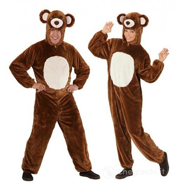 Costume Adulto orso bruno peluche L