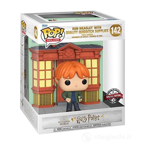 Harry Potter - Pop Funko Vinyl Figure Deluxe 142 Diagon Halley Quidditch Supplies W/Ron