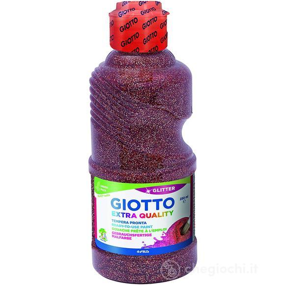 Flacone Tempera 250 ml Glitterata Marrone
