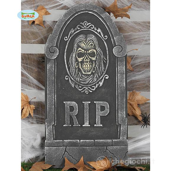 Lapide "Rip" Con Teschio 33x65 Cm (26127)