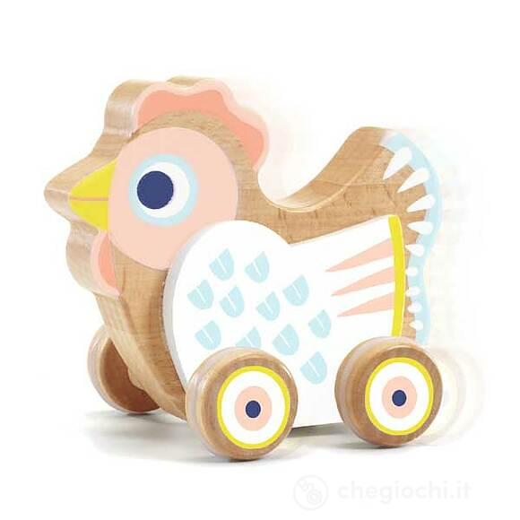 BabySing gallina legno musicale - Primi anni Baby white (DJ06130)