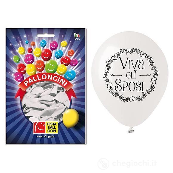 Palloncino Medium W Gli Sposi 16 pezzi