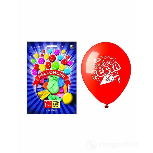 Palloncino Medium Qui la Festa 14 pezzi