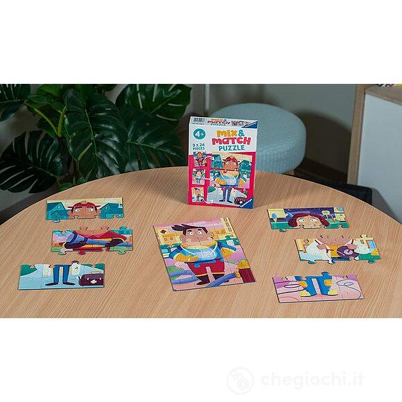 Mix & Match Puzzle 3 x 24 - I miei eroi preferiti (5136)