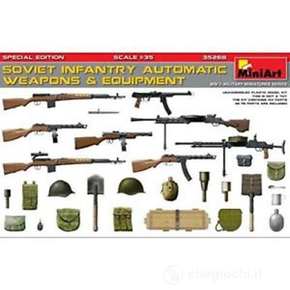 Equipaggiamento e armi automatiche fanteria sovietiva 1/35 (MA35268)