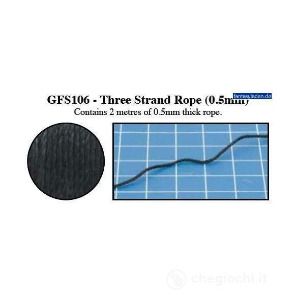 Hobby Round- Three Strand Rope (0.5mm)