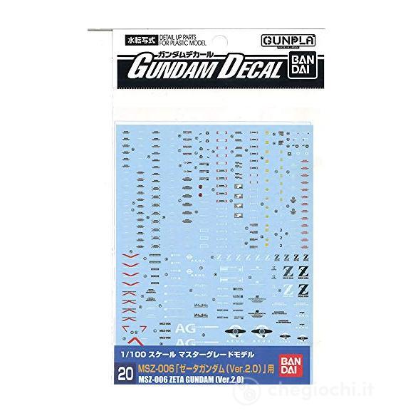 Gundam Decal 20 Mg Gundam Z 2.0